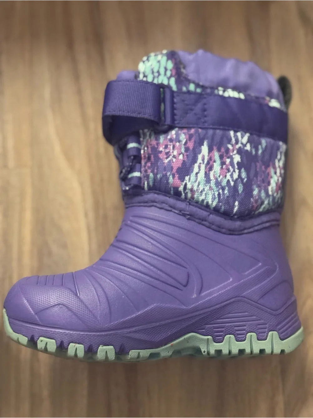 Merrell Kids Purple & Teal Patterned Winter Boots